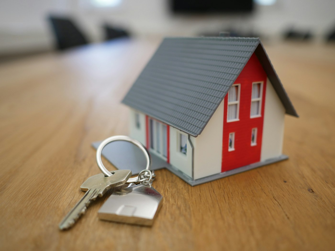 House keys on a desk — closing day